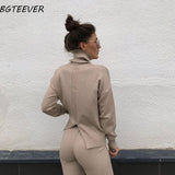 Christmas Gift Casual Sweater Pants Knitted 2 Pieces Set Turtleneck Pullovers & Elastic Waist Pants Women Sweater Sets 2021 Autumn Knitted Set