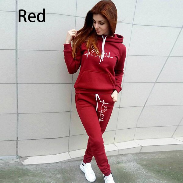 Two Piece Set Women Hoodies and Pants Female Tracksuit Hooded Sweatshirt Causal Autumn Spring Outfits Suit Clothes Size S-4XL