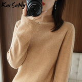 Christmas Gift Women's Turtleneck Sweater Winter Clothes Women Warm Fluffy Women's Jumper Sweaters For Women Turtleneck Woman Sweater Knit Top