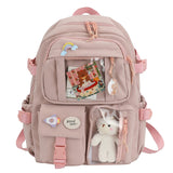 Back to school backpack 2023Cute Backpacks Waterproof Multi-Pocket Nylon For Student Female Girls Kawaii Laptop Book Pack Mochilas