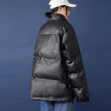 Christmas Gift Women cotton padded jacket winter Korean loose standing collar bread set thick Japanese cotton ins commute oversized coat