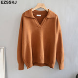 Christmas Gift polo collar Autumn Winter Sweater pullovers Women 2021 loose thick cashmere Sweater Pullover women oversize sweater jumper
