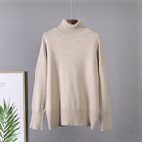 Christmas Gift Hirsionsan Turtle Neck Cashmere Winter Sweater Women 2021 Elegant Thick Warm Female Knitted Pullover Loose Basic Knitwear Jumper