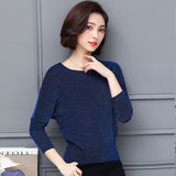 Christmas Gift Elegant Fashion Elegant Shiny Sequin Blouse Classic Black Blue Shine Women Blouse Plus Size Glitter Shirt Tops Tunic Women 15841