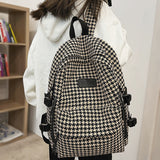 Kukombo NEW Women's Luxury Fashion Knit Backpack Designer Ladies School Bag Female Large-capacity College Pattern High Quality Backpack K110