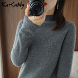 Christmas Gift Women's Turtleneck Sweater Winter Clothes Women Warm Fluffy Women's Jumper Sweaters For Women Turtleneck Woman Sweater Knit Top