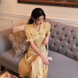Christmas Gift Dresses Women Turn Down Collar Ruffles Chic Party Feminine Hipster Sweet French Style Vintage New Arrival Hot Sale Summer Mujer