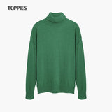 Christmas Gift 2021 Autumn Winter Women's Sweater 15% Wool Green Turtleneck Sweater Knitted Tops Jumper Korean Clothes