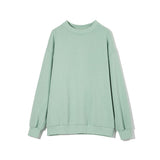 Christmas Gift Yiyiyouni Autumn Winter Fur-Liner Oversized Sweatshirt Women Casual Thickening Fleece Pullovers Female Soft Warm Green Tops 2021