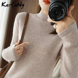 Christmas Gift Women's Turtleneck Sweater Winter Clothes Women Warm Fluffy Women's Jumper Sweaters For Women Turtleneck Woman Sweater Knit Top