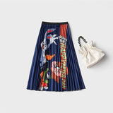 Christmas Gift Marwin 2021 New-Coming Spring Summer Printing Cartoon Pattern Empire High Elastic Women Skirt Party Holiday High Street style
