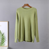 Christmas Gift Hirsionsan Basic Khaki Knitted Cashmere Sweaters Women 2021 New Winter Loose Solid Ladies Pullovers Warm Casual Knitwear Jumper