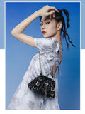 Kukombo Fashion Metal Chain Shoulder Bags For Women Purses and Handbags Ladies Crossbody Bags Women Messenger Bags bolsos de mujer K36