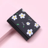 Kukombo Women Cute Flower Wallet Small Hasp Girl Wallet Brand Designed Pu Leather Women Coin Purse Female Card Holder Wallet K22