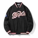 Embroidery Varsity  Baseball Jacket Women's Bomber Coat Men's Couple Boyfriend Style Hiphop Street Unisex Race Spring Autumn