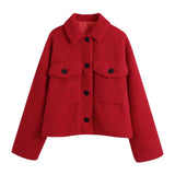 Kukombo Winter New Henin Fur Coat Sheepsheared Grain Coat Women's Short Lamb Loose European Station Wool Coat Thick Jacket