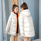 Christmas Gift New Winter Parkas Warm Women Jacket Hooded Long Coat Fashion Female Basic Coats Cotton Padded Parka Outerwear Snow Wear Overalls