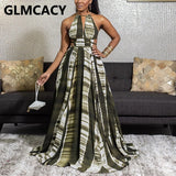 Kukombo Women Summer Sleeveless Maxi Dress Elegant Evening Party Long Dresses Vestidos
