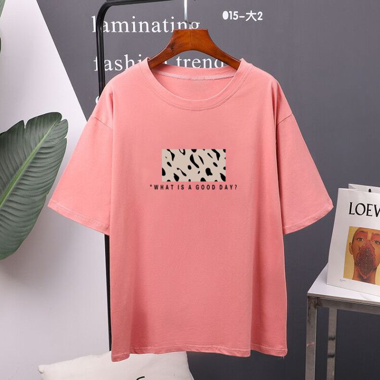 Christmas Gift Hirsionsan Leopard Printed T Shirt Women 100% Cotton Oversized Gothic Graphic Female Soft Tops Harajuku Loose Cusual Tees Ladies