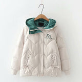 Christmas Gift 2021 Women Winter Warm Thick Hooded Cotton Down Jacket Newest Long Padded Parka For Women Oversize 3XL Winter Loose Cotton Coat
