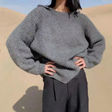 Christmas Gift 2021 New Winter Spring Women Sweaters Pullovers Hooded Minimalist Oversize Korean Style Elegant LadiesTops SW1268JX