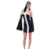 Halloween Kukombo Missionary Cosplay Costumes For Adults Halloween Carnival Priest Nun Long Robes Religious Pious Catholic Church Vintage Clothing