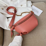 Kukombo Women Waist Packs Leather Fanny Letter Belt Bags New High Quality Shoulder Wild Messenger Fashion Chest Crossbody Bag Pouch