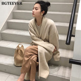 Christmas Gift Winter Thick Long Cardigan Knitted Sweater Women Long Sleeve Female Jumper Cardigan Casual Streetwear Open Stitch Sweater