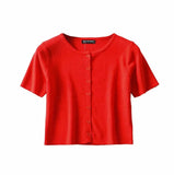 Kukombo Summer Crop Top Women Graphic T Shirts Vintage Short Button Up Shirt Elegant Graphic Tees Women Cute Tops Green 2022 New