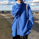 Christmas Gift New Women Sweater Pullover Female Knitting Overszie Sweaters Long Sleeve Girls Loose Elegant Knitted Thick Outerwear New