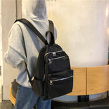 2022 Women Backpack For Teenage Girls Fashion Nylon School Bag Female Backbag Casual Large Capacity Travel Bag Mochilas K45
