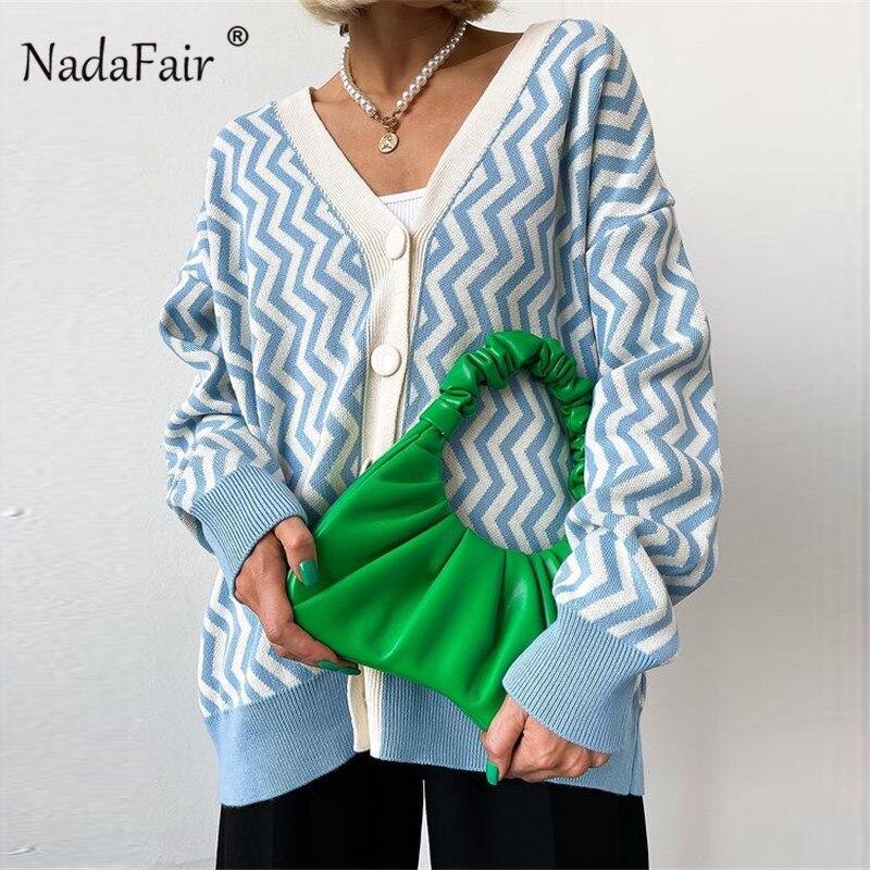 Oversized Knitted Cardigan Sweater Women Winter Plus Size Casual Loose Long Sleeve Knitwear Green Ladies Long Cardigans-1104