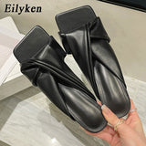 Christmas Gift Eilyken Women Bohemian Slippers 2021 New Summer Outdoor Non-slip Beach Shoes Flip Flops Slip On Slippers Slides Zapatos Mujer