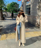 Kukombo Warm Sweater Women Autumn Dress Winter Long Sweater Knitted Dresses Long loose Maxi Oversize Lady Dresses Bodycon Robe Vestidos-B