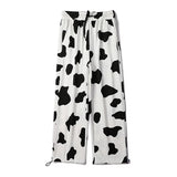 Christmas Gift Cow Printed Summer Women's 2 Piece Set Sportswear Suits Casual Short Sleeve Ladies Girls Two Piece Sets Fashion Sport Pant Suits