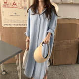 Christmas Gift S-2XL Cotton New Summer Shirt Dress Pink Evening Vintage Dress Party Oversize Long Beach Women Dresses Loose Robe Vestido pure