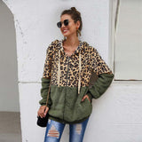 Christmas Gift 2021 Autumn Faux Fur Coat Women Leopard Teddy Coat Ladies Plush Hooded Winter Coat Women Fluffy Fur Teddy Jacket Female