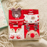 Christmas Gift 4 Pairs/Lot Casual Christmas Socks Cartoon Animal women Socks Cotton Happy funny Socks Korea cute socks Christmas Gift for women