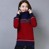 Christmas Gift New Autumn Women Knitted Sweater Pullover Cashmere Turtleneck Sweater Long Sleeve Casual Sweater Female Jumper Pull Femme P216