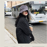Christmas Gift New Loose Baseball Cotton-Padded Coat Bubble Solid Oversized Short Women Jacket Winter Autumn Female Puffer Jackets Parkas Mujer