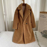 Christmas Gift 2021 Winter Thicken Warm Faux Fur Teddy Coat Women Fashion Basic Lambswool Oversized Jacket Coats Street Fluffy Long Overcoat