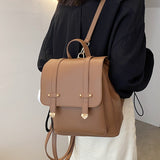 Kukombo Fashion Women Backpack Female High Quality Leather Small Book School Bags for Teenage Girls Sac A Dos Travel Rucksack Mochilas