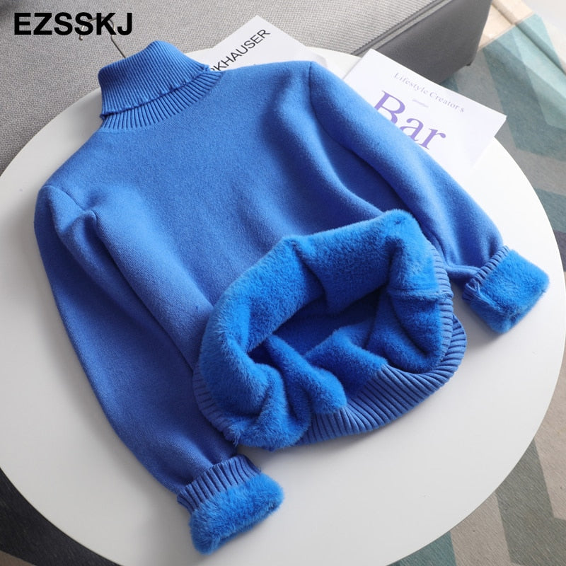 Christmas Gift 2021 Autumn winter cashmere basic warm Sweater velvet Pullovers Women female fur thick Turtleneck sweater knit Jumpers top