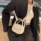 Kukombo  Mini Crossbody Bags For Women Solid Color Leater Cute Shoulder Purse Daily Girls Messenger Phone Bag Top Handle Clutches Purses