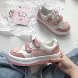 Kukombo Sport Sneakers Woman Pink Lolita Harajuku Kawaii Shoes Japan Platform Flat Vulcanize 2023 Spring Anime Running Rubber Sole Casual
