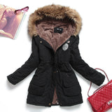 Christmas Gift Fitaylor New Winter Women Jacket Medium-long Thicken Outwear Hooded Wadded Coat Slim Parka Cotton-padded Jacket Overcoat