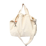 Back To College 2023 Fashion Women Shoulder Bag Large Capacity Crossbody Canvas Bag Solid Color Leisure Travel Bag College Student Schoolbag