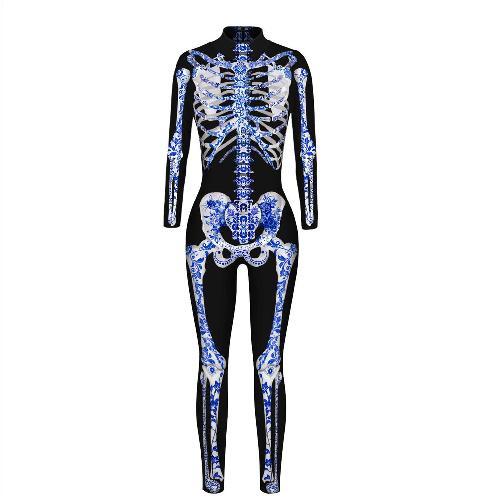 Halloween Kukombo Adult Sexy Women Scary Ghost Costume Skeleton Halloween Sexy Devil Jumpsuit Kids Baby Girl Carnival Party Day Of The Dead