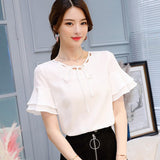 Kukombo Clearance In Stock Lowest Price Women Blouses & Shirts Summer Shirt New Fashion Slim Korean Office Long Sleeve Shirts Top