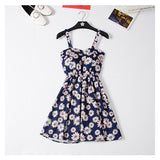 Christmas Gift Marwin New Coming Off Shoulder Ruffle Dot summer Dress women white strap chiffon beach Boho party sexy dresses vestido furits